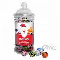 Santa Traditional Chocolate Balls Jar