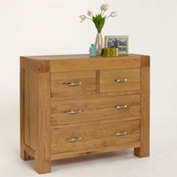 Santana Blonde Oak 2+2 Drawer Chest