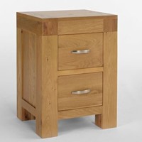 Santana Blonde Oak Bedside Cabinet
