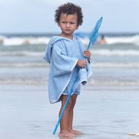 Sky Blue Towelling Poncho