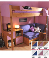 Stompa Casa 8 Loft Bed with Sofa Bed & Cupboard
