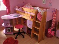 Stompa Rondo 6 Cabin Bed with Desk & Cupboard