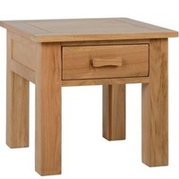 Stratford 1 Drawer Lamp Table in Solid Oak