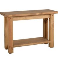Tortilla Console Table in Distressed Waxed Pine