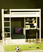 Trendy 29 Pine Loft Bed with Straight Ladder