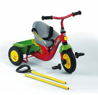Vario trike with seat belt,  bucket and push handle
