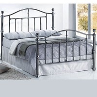 Victoria 5ft King Black Metal Bed