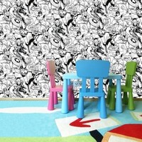Wallpaper - Colour your own Superheroes