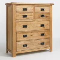 Westbury Reclaimed Oak 4 Over 3 Drawer Chest