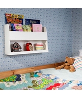 White Bed & Bunk Shelf