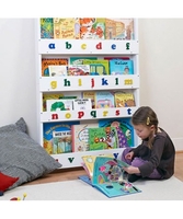 White Bookcase Lower Case Letters