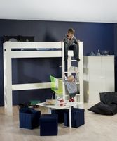 White High Sleeper Bunk Bed