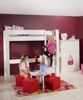 White High Sleeper Bunk Bed For Girls