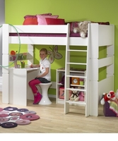 White Highsleeper Bed