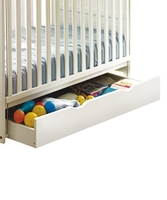 White Under Bed Rollaway Storage Draw