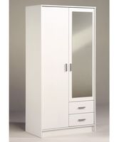 White Wardrobe wirth Mirror and Drawers