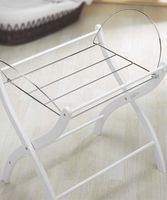 White Wicker Moses Basket Stand