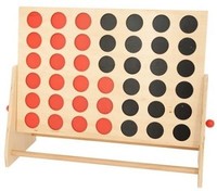 Wooden Outdoor Four In A Row Deluxe