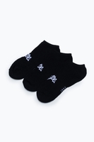 HYPE 3 PACK BLACK TRAINER SOCKS