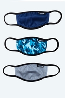 HYPE 3X KIDS AQUA CAMO FACE MASK SET