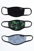 HYPE 3X KIDS ESSENTIAL CAMO FACE MASK SET