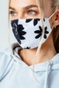 HYPE ADULT BLACK BOLD FLORAL ADJUSTABLE FACE MASK