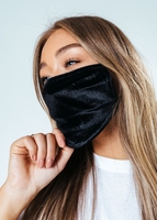 HYPE ADULT BLACK VELVET FACE MASK