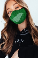 HYPE ADULT GREEN KNIT FACE MASK