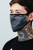 HYPE ADULT GREY BOLD LOGO FACE MASK