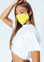 HYPE ADULT YELLOW ADJUSTABLE FACE MASK