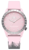 Hype Baby Pink & Grey Paint Drip Kids Watch