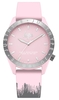 HYPE BABY PINK AND GREY PAINT DRIP KIDS WATCH