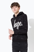 Hype Black Aop Speckle Kids Pullover Hoodie Size 3-4