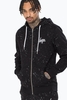 Hype Black Aop Speckle Mens Zip Hoodie Size X-Small