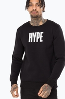 Hype Black Block Mens Crew Neck Size 2X-Large