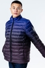 HYPE BLACK BLUE FADE KIDS LIGHTWEIGHT PUFFER JACKET