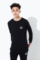 Hype Black Crest Kids Crew Neck Size 5-6