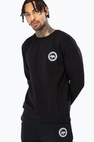 Hype Black Crest Mens Crew Neck Size X-Large