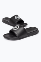 Hype Black Crest Sliders Size UK11