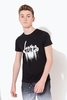 Hype Black Drip Script Kids T-Shirt Size 7-8