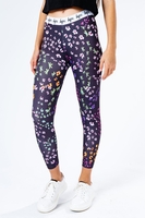 HYPE BLACK FLORAL DITSY KIDS LEGGINGS