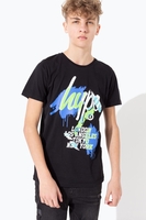 Hype Black Graffiti Cities Kids T-Shirt Size 13