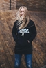 Hype Black Holo Script Kids Pullover Hoodie Size 11/12Y