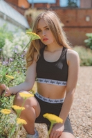 Hype Black Kids Bralet Size 9/10Y