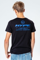HYPE BLACK LARGE LOGO BACK PRINT KIDS T-SHIRT