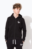HYPE BLACK MINI SCRIPT KIDS ZIP HOODIE