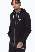 Hype Black Mini Script Mens Zip Hoodie Size X-Small