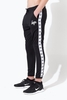 Hype Black Mini Script Tape Kids Track Pants Size 7-8