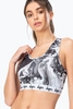Hype Black Mint Marble Womens Bralet Size 10