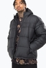 Hype Black Mono Mens Puffer Jacket Size 2X-Large